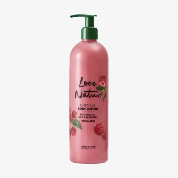 Love Nature Energising Body Lotion with Organic Mint & Raspberry 41505