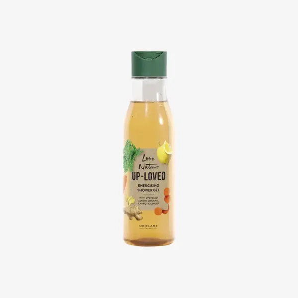 Love Nature Up-Loved Energising Shower Gel with Upcycled Lemon, Organic Carrot & Ginger  46370