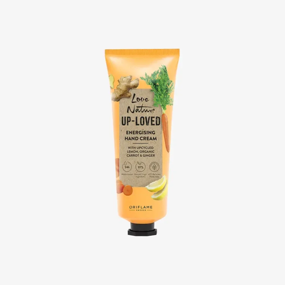Love Nature Up-Loved Energising Hand Cream with Upcycled Lemon, Organic Carrot & Ginger 46372