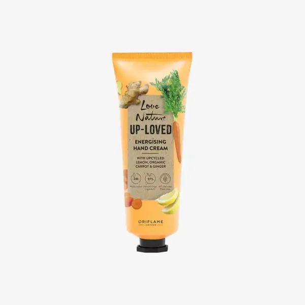 Love Nature Up-Loved Energising Hand Cream with Upcycled Lemon, Organic Carrot & Ginger 46372