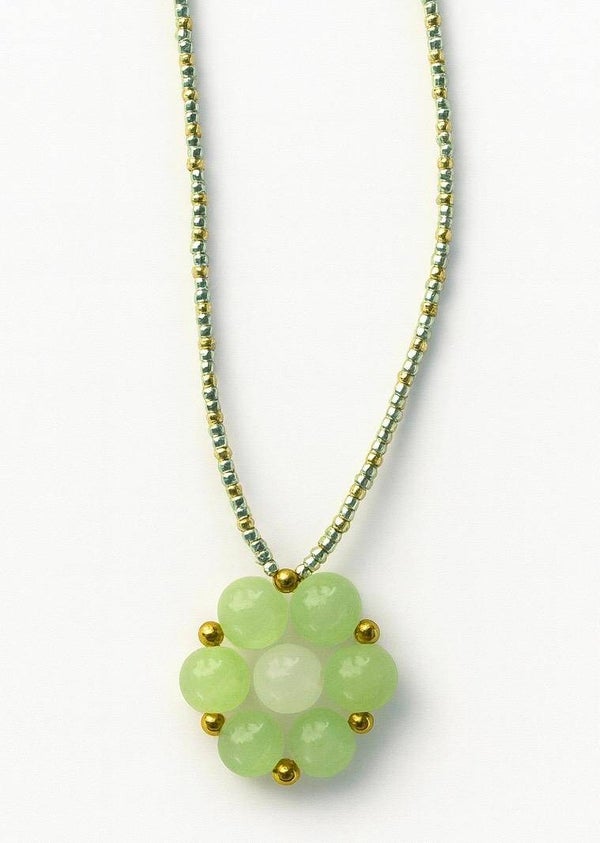 GREEN PEARL BLOOM Necklace