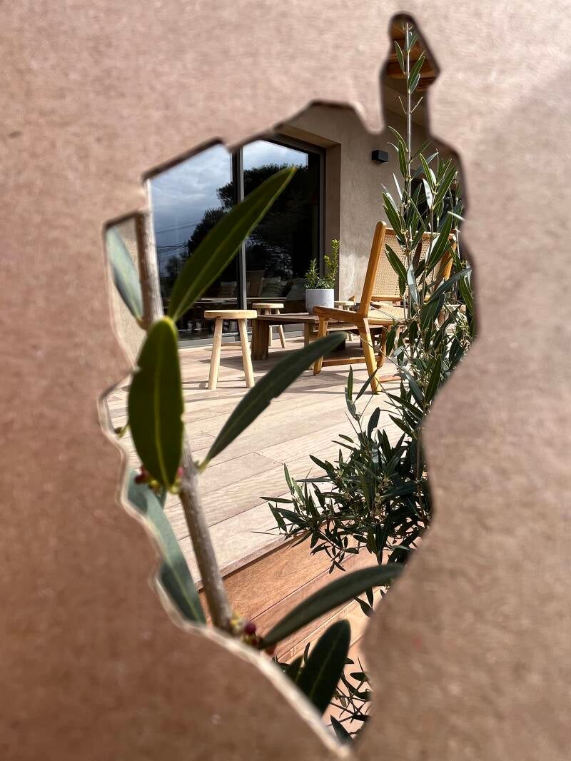 Façade forme corse de la villa