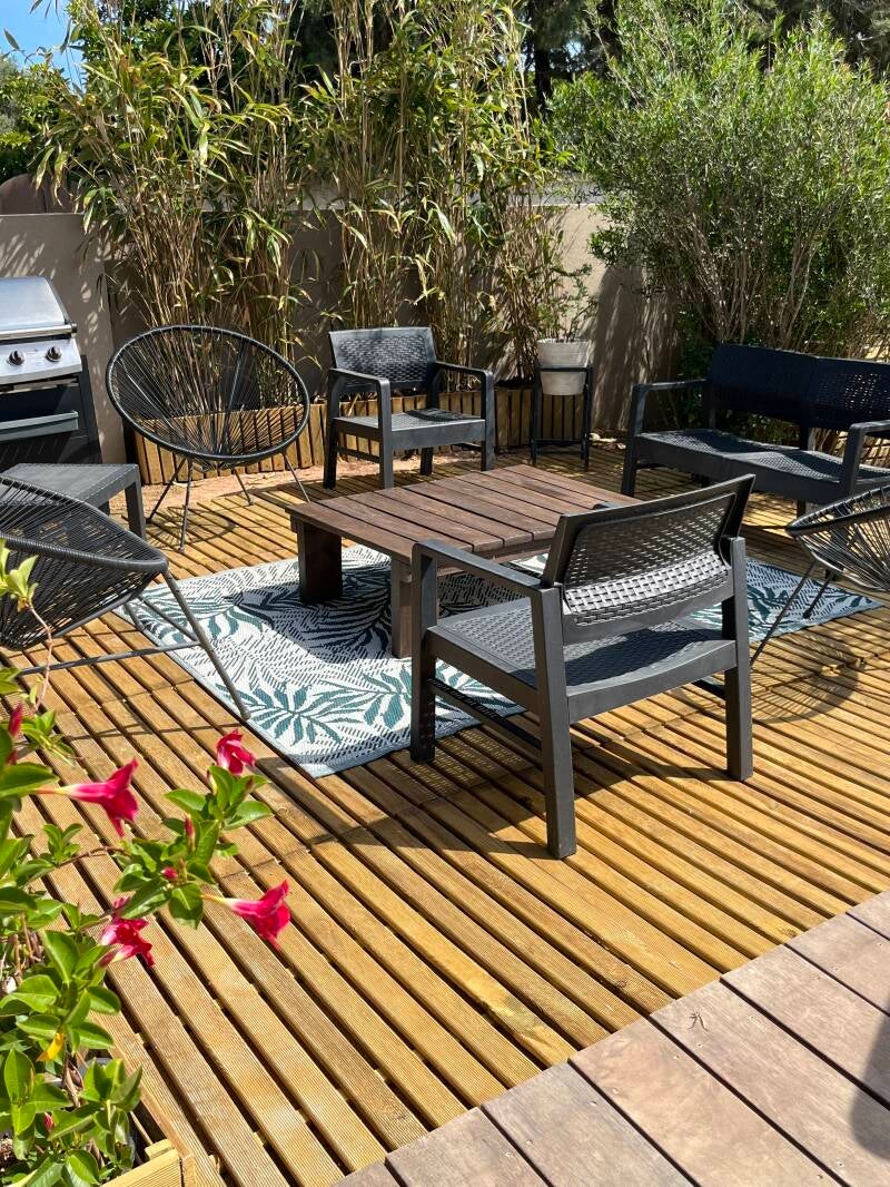 Salon de jardin extérieur 