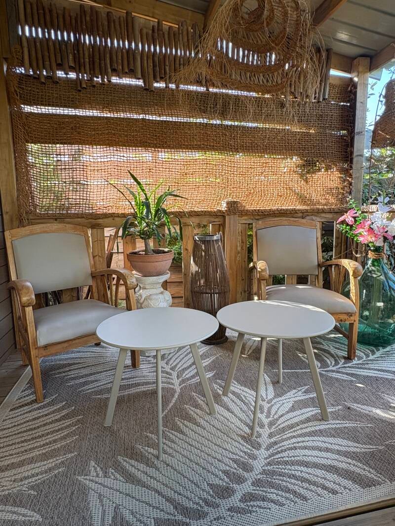 Salon de jardin sous pergola