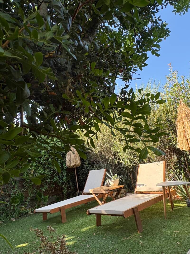 Transats avec parasols