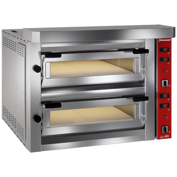 Forno elettrico a pizze, 2x 4 pizze