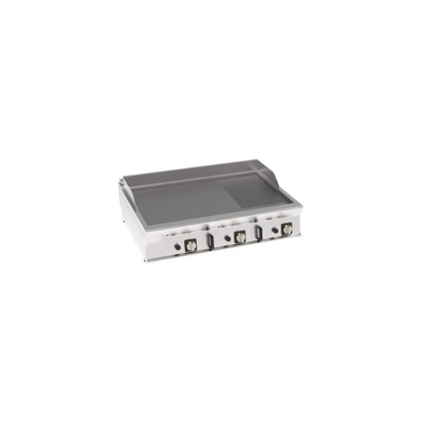 FRY-TOP GAS PIASTRA 1/3 RIGATA TOP