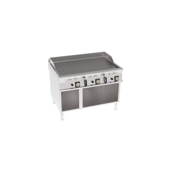 FRY-TOP GAS PIASTRA LISCIA FREESTANDING SU VANO APERTO