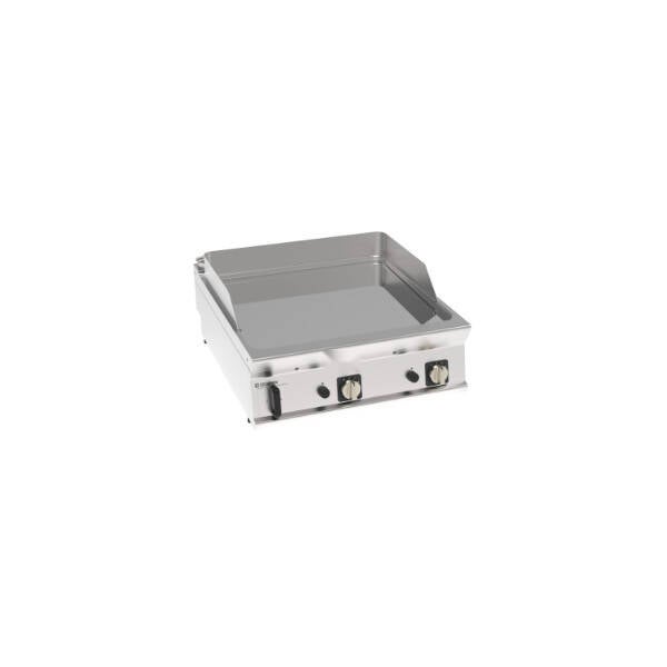 FRY-TOP GAS PIASTRA LISCIA CROMATA TOP