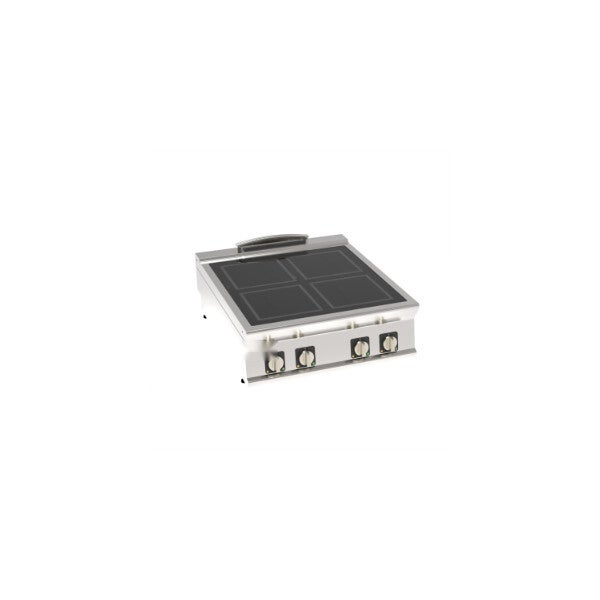 PIANO COTTURA IN VETROCERAMICA 4 ZONE RISCALDANTI TOP