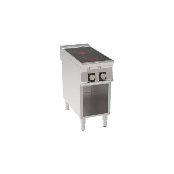 PIANO COTTURA IN VETROCERAMICA 2 ZONE RISCALDANTI FREESTANDING SU VANO APERTO