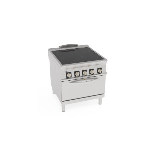CUCINA ELETTRICA VETROCERAMICA CON FORNO ELETTRICO CONVEZIONE GN1/1