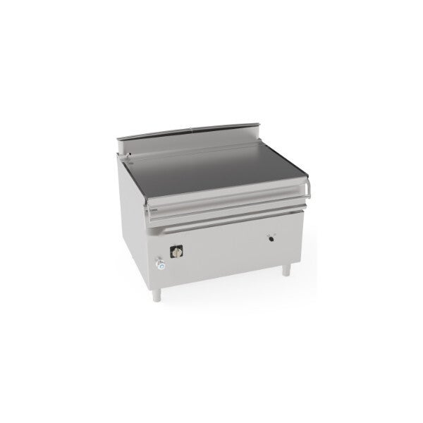 BRASIERA 120LT ELETTRICA BASCULANTE CON VASCA IN ACCIAIO INOX AISI 304 FREESTANDING SU VANO CHIUSO - SOLLEVAMENTO MOTORIZZATO