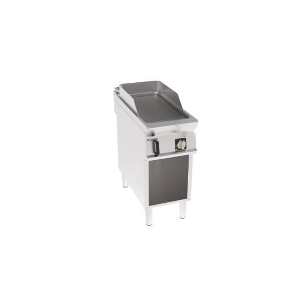 FRY-TOP ELETTRICO PIASTRA RIGATA FREESTANDING SU VANO APERTO