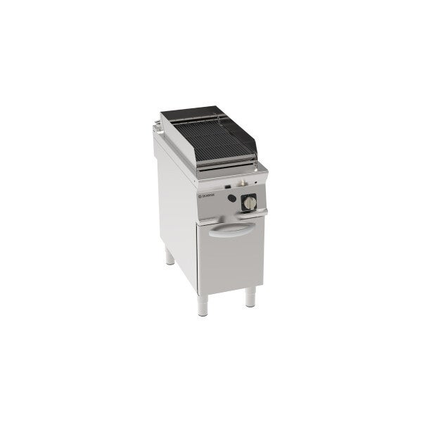 GRIGLIA GAS CON ACQUA E GRIGLIA IN GHISA FREESTANDING SU VANO CHIUSO