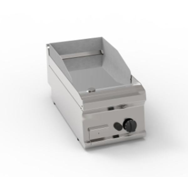 FRY-TOP GAS PIASTRA LISCIA CROMATA TOP