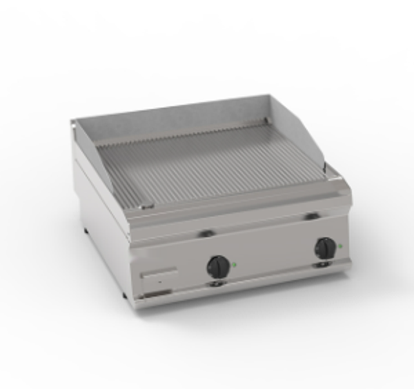 FRY-TOP ELETTRICO PIASTRA RIGATA TOP