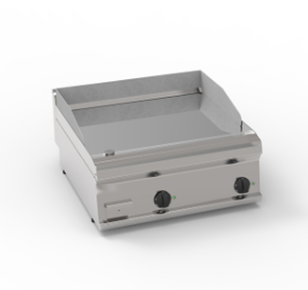 FRY-TOP ELETTRICO PIASTRA LISCIA CROMATA TOP