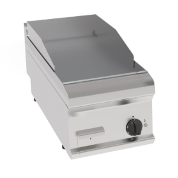 FRY-TOP ELETTRICO PIASTRA LISCIA CROMATA SPAZZOLATA TOP