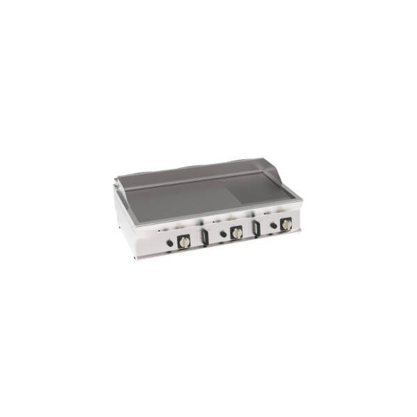 FRY-TOP GAS PIASTRA 1/3 RIGATA TOP