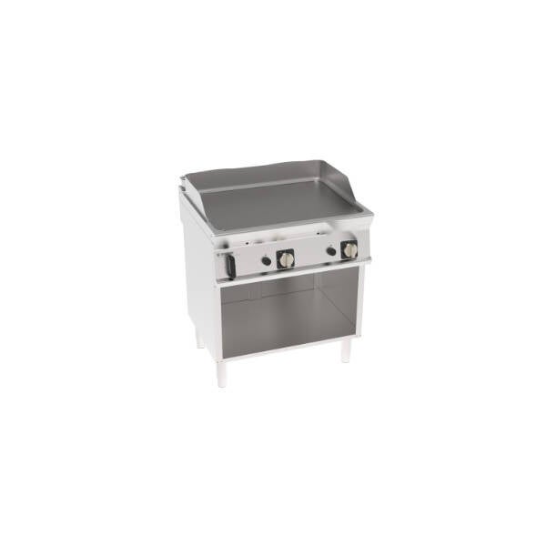 FRY-TOP GAS PIASTRA LISCIA FREESTANDING SU VANO APERTO