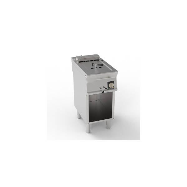 FRIGGITRICE ELETTRICA VASCA SINGOLA 8LT CON ELEMENTI RISCALDANTI IN VASCA BASCULANTI FREESTANDING SU VANO APERTO - CESTELLI E COPERCHI INCLUSI
