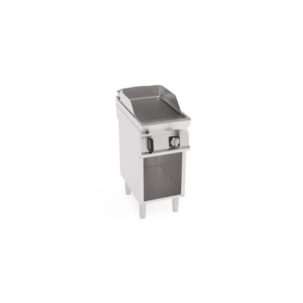 FRY-TOP ELETTRICO PIASTRA RIGATA FREESTANDING SU VANO APERTO