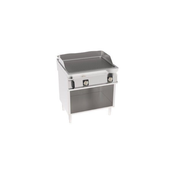FRY-TOP ELETTRICO PIASTRA RIGATA FREESTANDING SU VANO APERTO