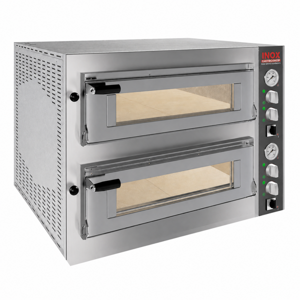 Forno Elettrico Pizzeria Doppio (6 + 6) Pizze Diametro 34 Cm H 15 Cm