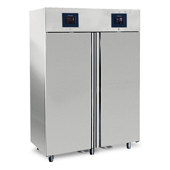 Frigorifero da 700+700 litri in inox a 2 temperature GN 2/1, -2°/+8°C|-10°/-22°C - WiFi