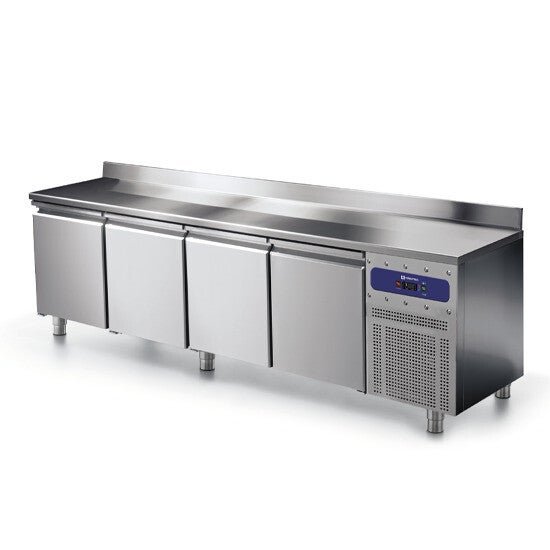 Tavolo freezer 600 mm 4 porte 430x325 mm con alzatina, -10°/-20°C