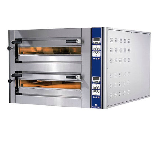 forno pizza elettrico da 4+4 pizze ø 350 mm, controllo elettronico