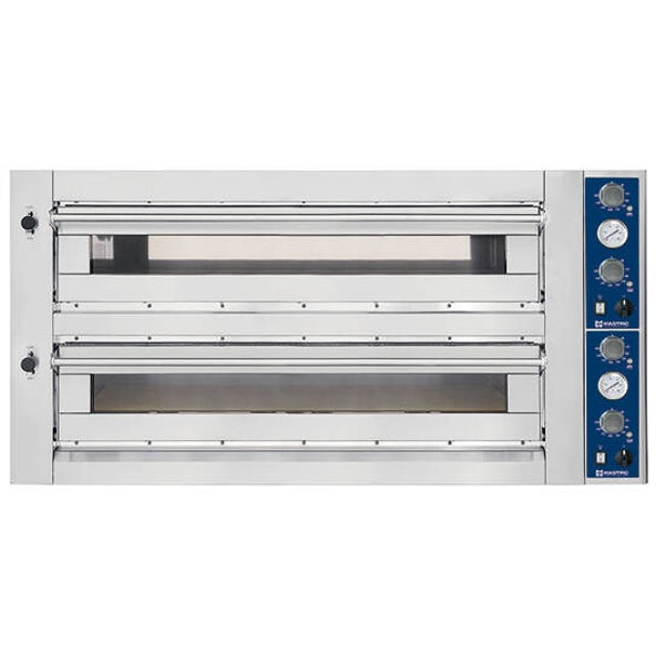 Forno pizza elettrico da 6+6 pizze ø 35 cm, controllo meccanico