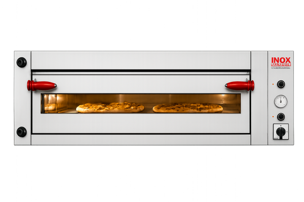 Forno Elettrico Pizzeria Professionale Manuale Laterale Singolo 6 Pizze Diametro 34 Cm H 15 Cm large