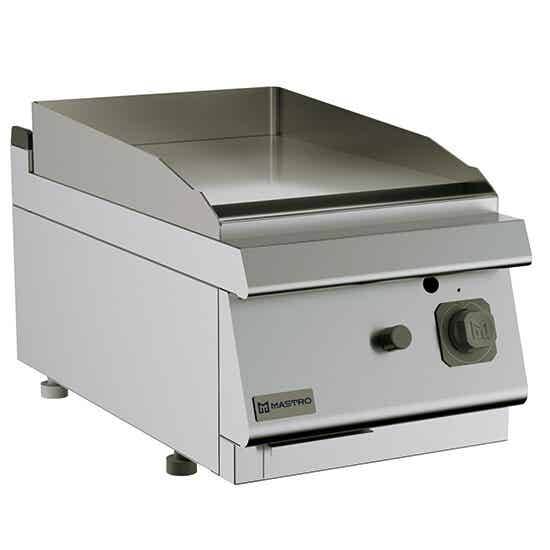 Fry-top a gas da banco, piastra liscia