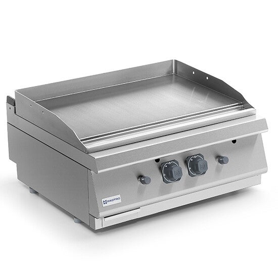 Fry-top a gas da banco, piastra liscia