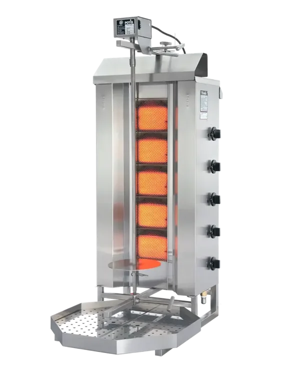 Potis G3 Gyrosgrill griglia per kebab - motore superiore - bruciatore singolo - max. 50 kg