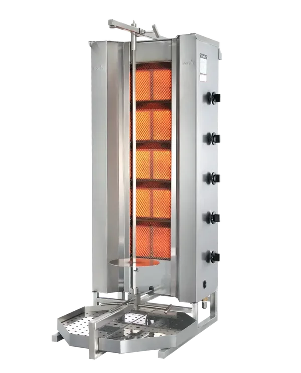 Potis SMUGD5 Gyro grill Griglia per kebab - Motore posteriore - max 120 kg - Stretto