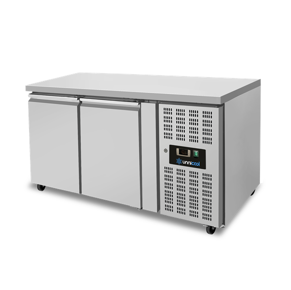 Banco Refrigerato – 2 Porte – Senza Alzatina – 1390x700x850mm