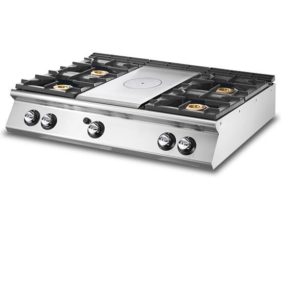 Tuttapiastra gas, versione top + 4 bruciatori