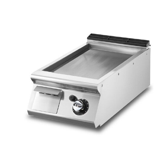 Fry-top gas versione top, piastra liscia