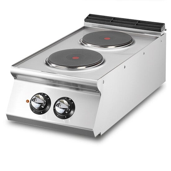 Cucina elettrica, versione top, 2 piastre in ghisa