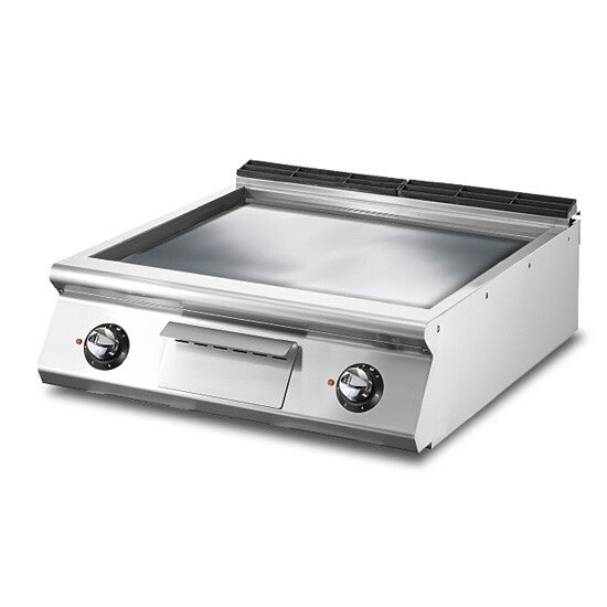 Fry-top elettrico versione top, piastra liscia
