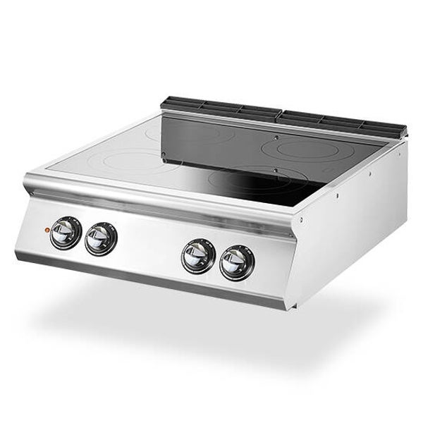 Piastra in vetroceramica, versione top, 4 zone di cottura