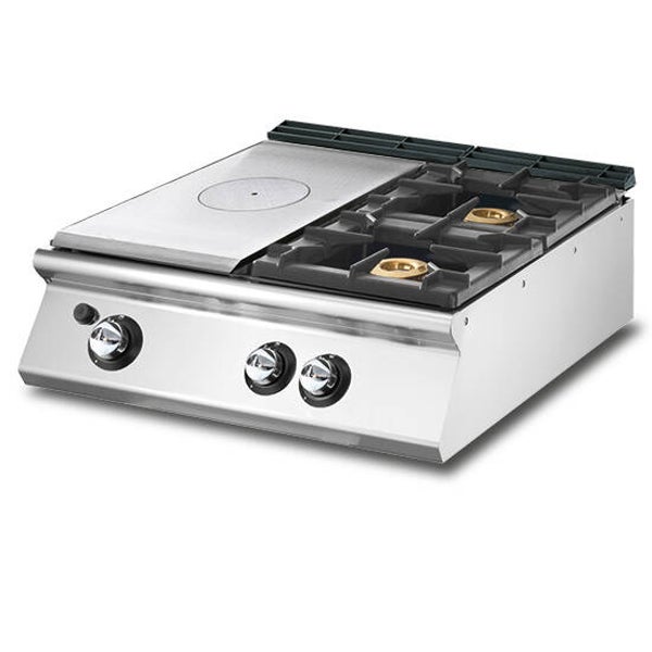 Tuttapiastra gas, versione top + 2 bruciatori