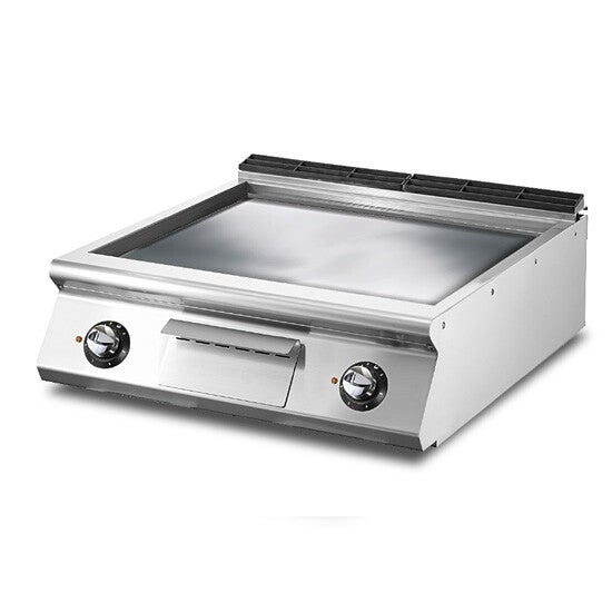 Fry-top elettrico versione top, piastra liscia