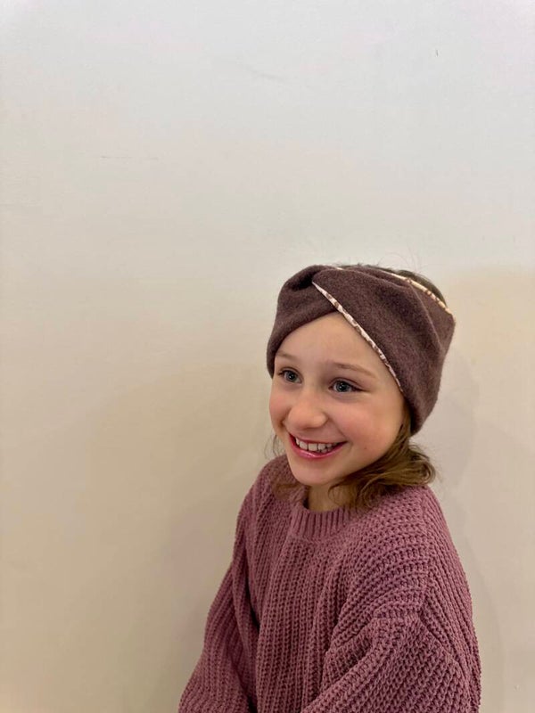 Stirnband aus Wollwalk Kinder