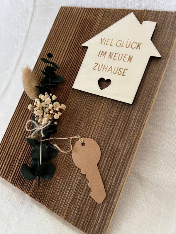Altholzgeschenk zum Einzug