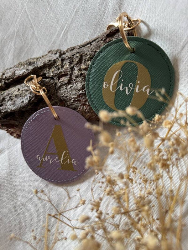 Schlüsselanhänger personalisiert mit Namen oder Initialen