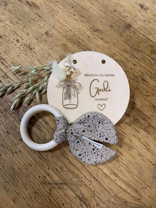 Holzkarte Mama / Godi